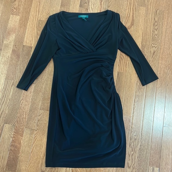 Ralph Lauren Women’s Black Mid Sleeve Dress Size 6 - Picture 1 of 3
